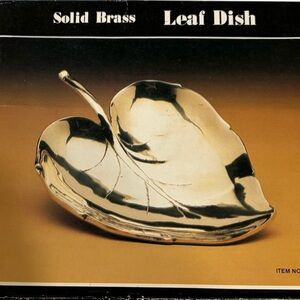 Solid Brass Leaf Dish